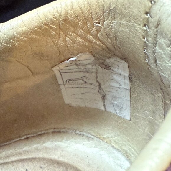 Vintage Dooney & Bourke Nicolle Size 7 Brown Yellow Stripe Leather Bowling Shoes - Picture 14 of 15